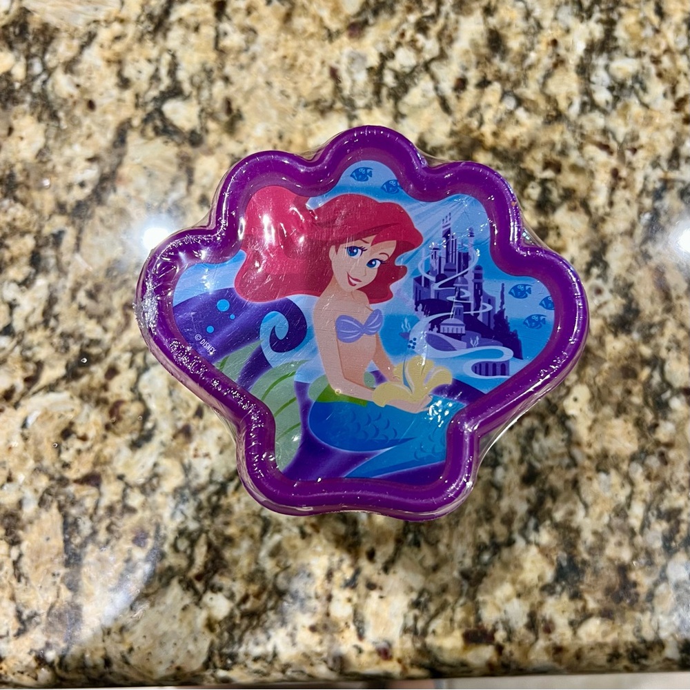 Disney Little Mermaid Food Containers - Purple, Red, Blue
